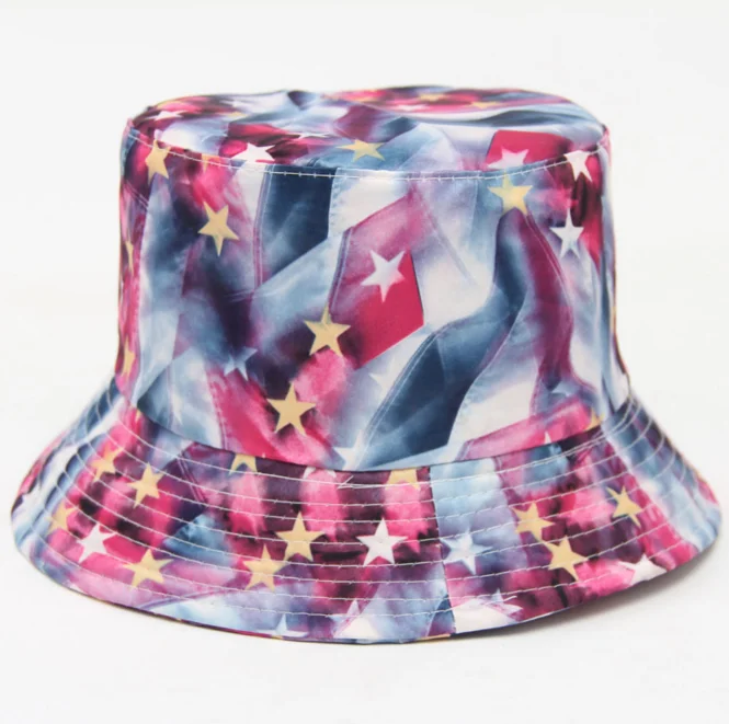 
Trade Assurance Floral Sublimation Terry Towel Bucket Hat Digital Printing Custom Bucket Hat 