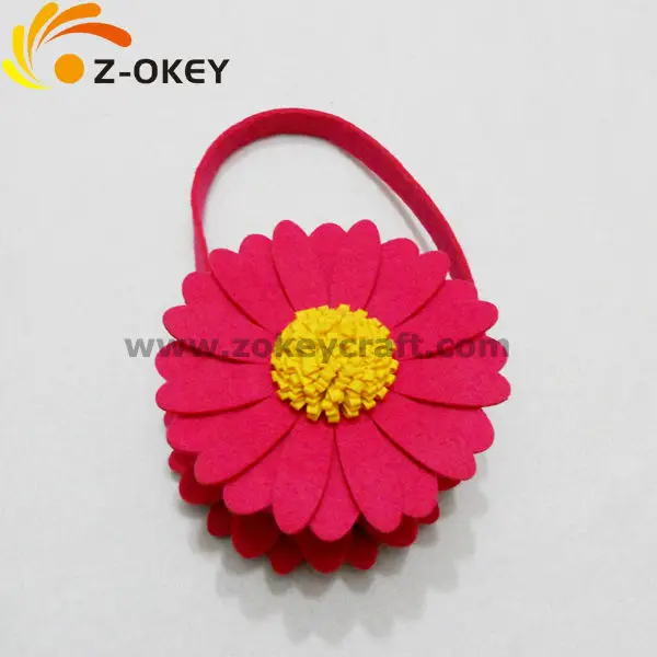 Felt home decors storage felt bucket flower basket Yiwu hot sale