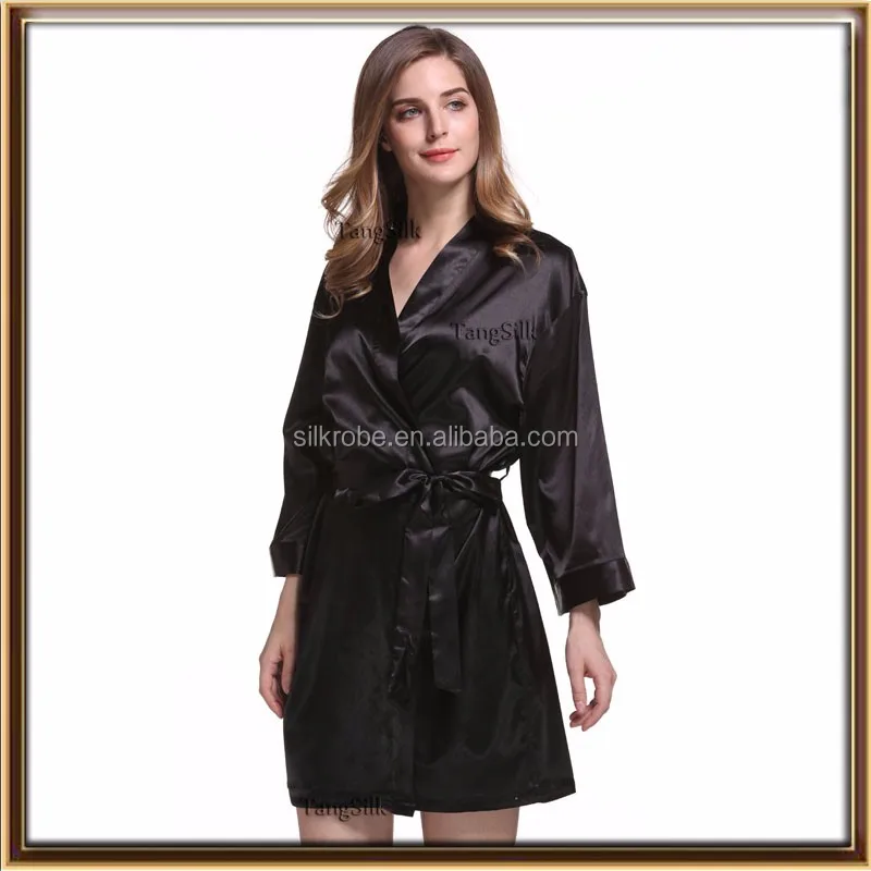 supply long sleeve spandex satin silk bathrobes