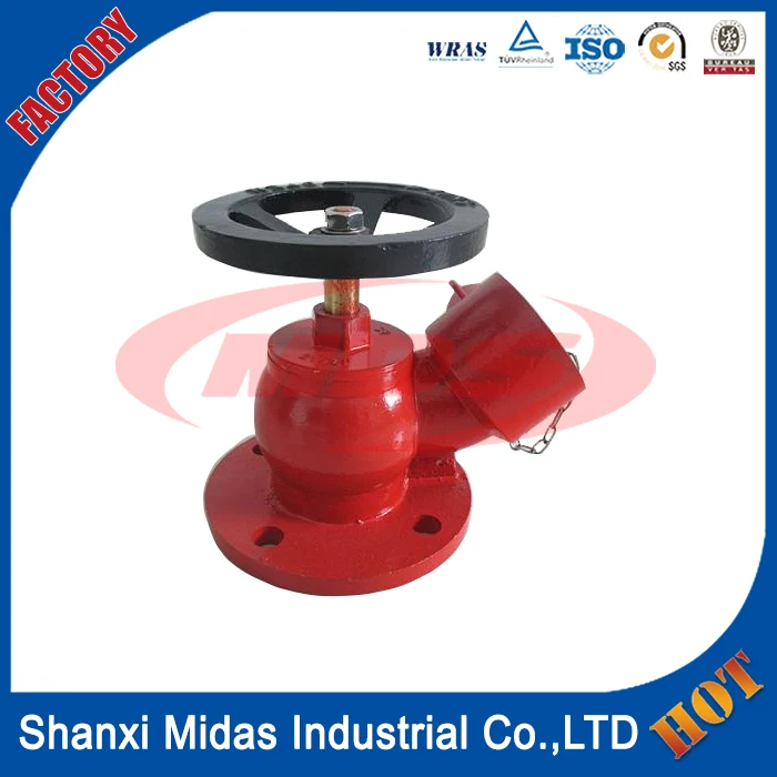 BS750 ductile cast iron прямым углом 65 мм клапан пожарный гидрант