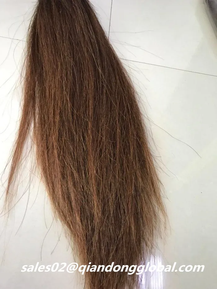 
Hot Selling 75cm Double Thickness Chestnut False Horse Tails 