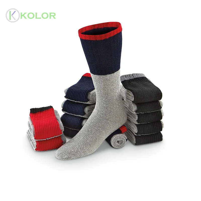 KOLOR-I-1461 thermo socks thick winter socks bulk wholesale thick plain socks