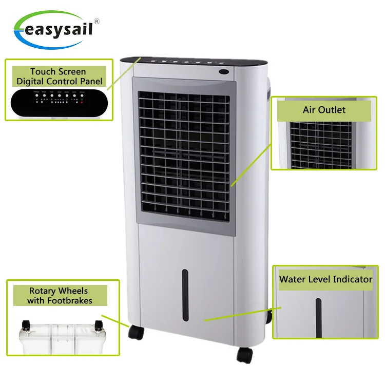 Portable Living Room Large Air Outlet Desert Evaporative Air Cooler with Ionizer