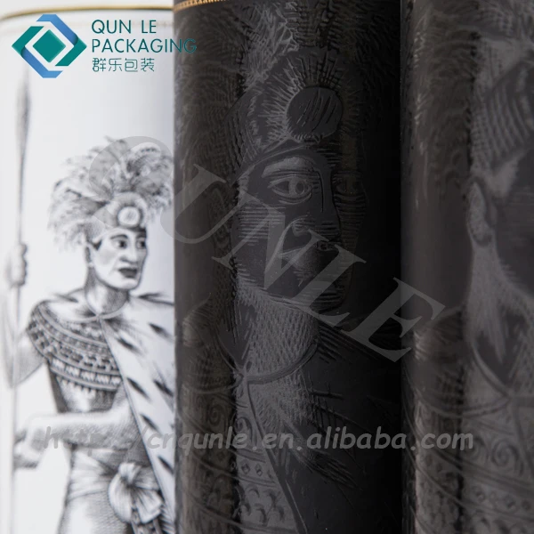 Горячего Тиснения Фольгой Штамп Цилиндр Бумажные Коробки Бутылку Шампанского, Коробки