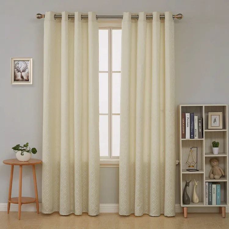 High quality eyelet blackout ready made curtain for living room