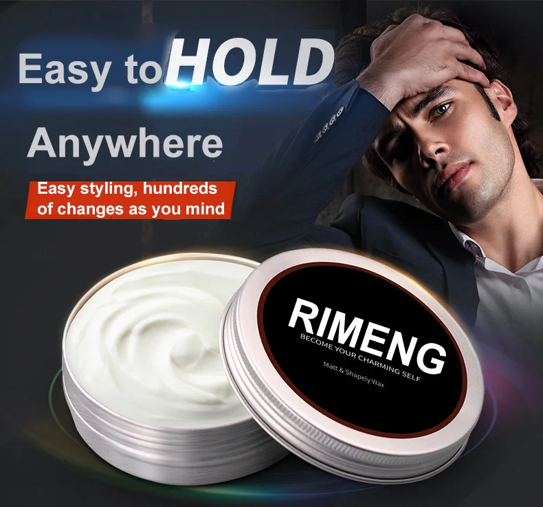 Индивидуальная торговая марка, не повреждает, увлажняющий мужской долговечный воск для причесок с сильной фиксацией
