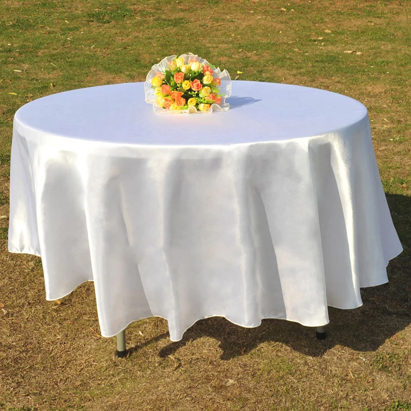 Wedding Table Cover 100% Polyester 120' Round Jacquard Table Cloth