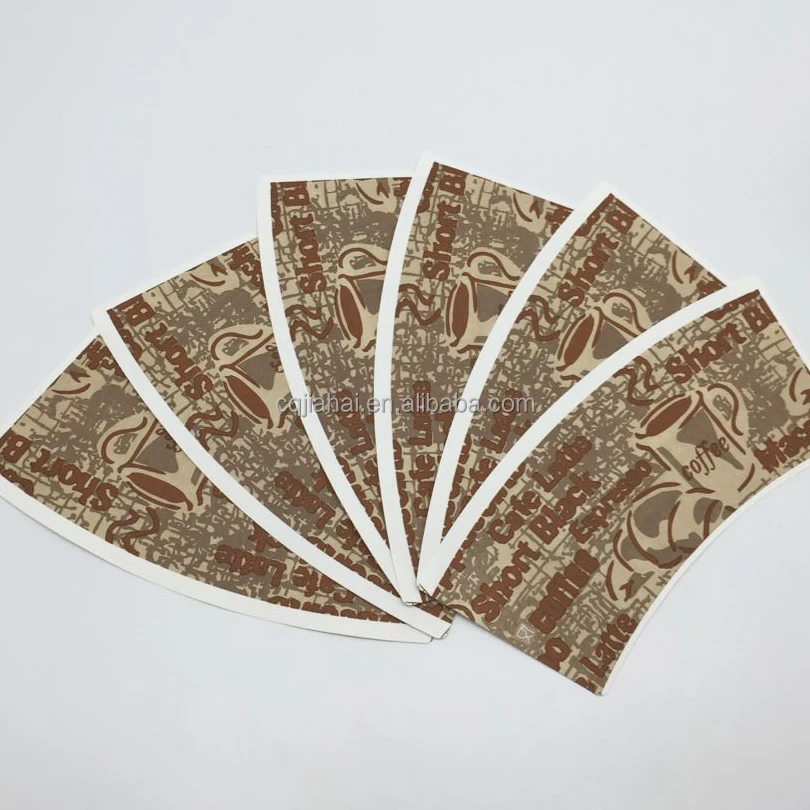 Printed PE Coated Paper Fan For Making Paper Cups