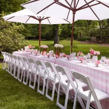 Factory direct high quality classic outdoor americana style wimbledon chair white wood folding chair