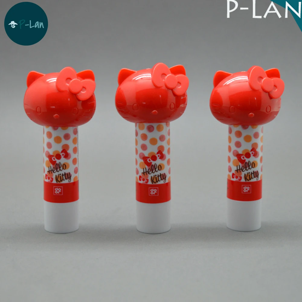 2017 New Design Custom Small Lip balm Tube With Hello Kitty Cap