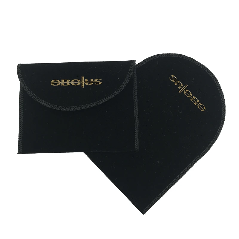 
Custom logo 12x9cm velvet flap cosmetics bags for packaging lipsticks 
