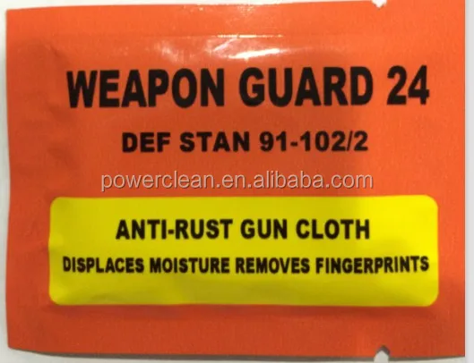 Gun Weapon Cleaning Disinfecting Wet Wipes