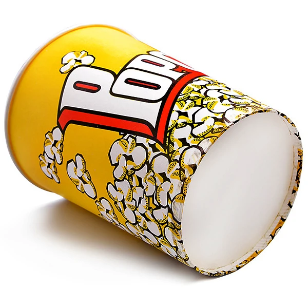 
custom printed disposable popcorn fried chicken paper cups paper buckets for vending 