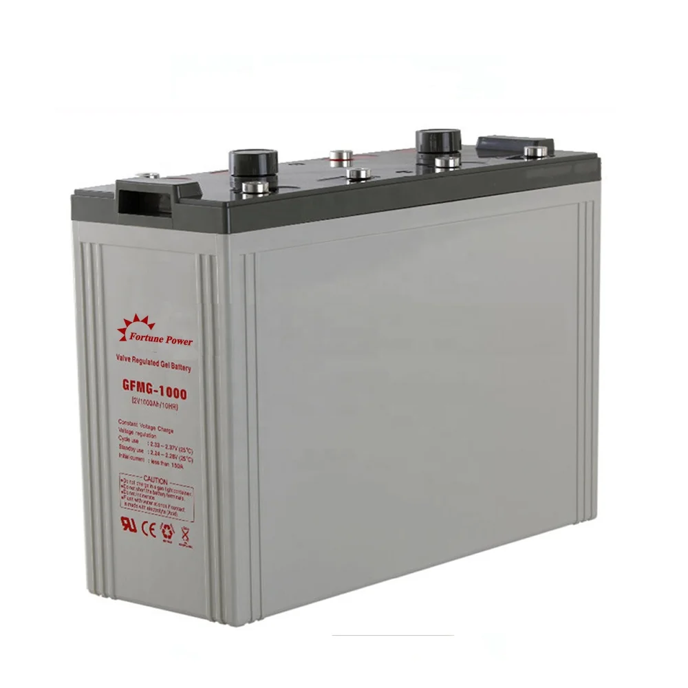 
2V 1000Ah Solar Lead Acid Battery Cell 12S1P Formed 24V 1000Ah Deep Cycle gelBattery 