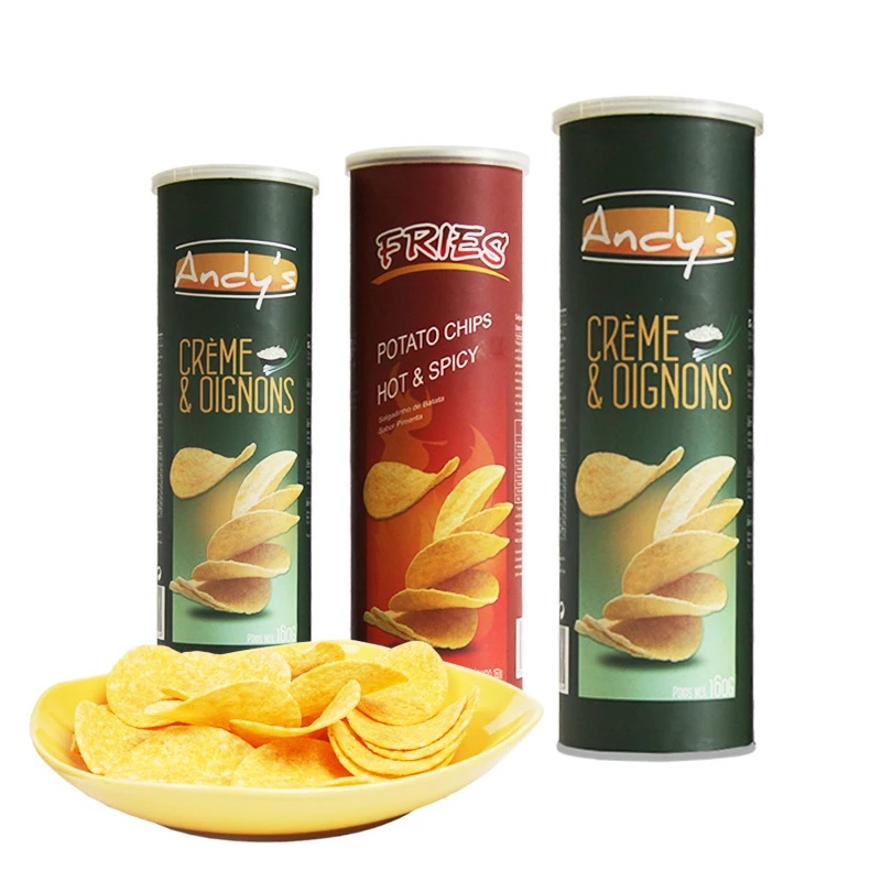 Snack foods Cheese flavor potato chips