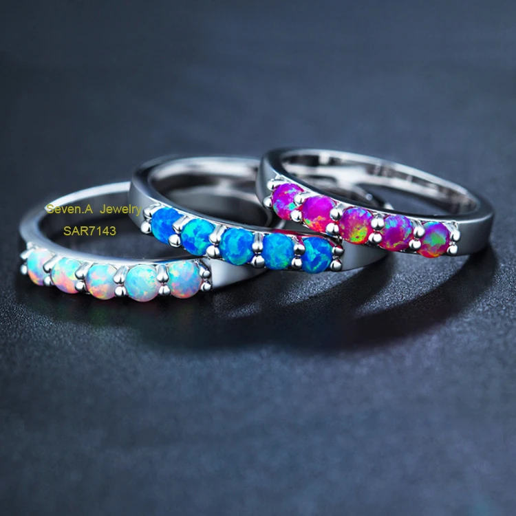 Sevenajewelry SAR7144 Top Sale Manufacture Wholesale New Design Rings Jewelry For Women Saudi Gold Ring Opal