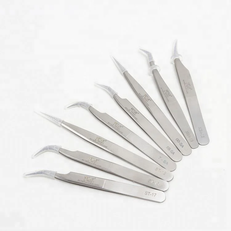 
Dedicated Professional Esd-10 Vetus Grafting Volume Lash Stainless Steel Antistatic Tweezers 