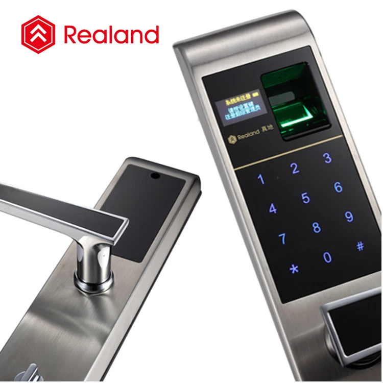 Realand F1 нержавеющей стали безопасности биометрических двери замки