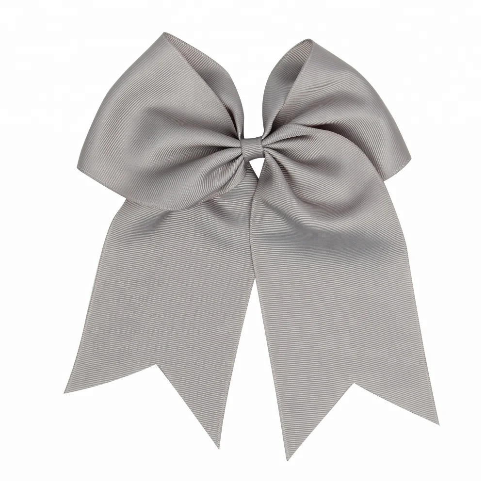 Large Classic Hair Bows with Ponytail Holder for Cheerleader Sports