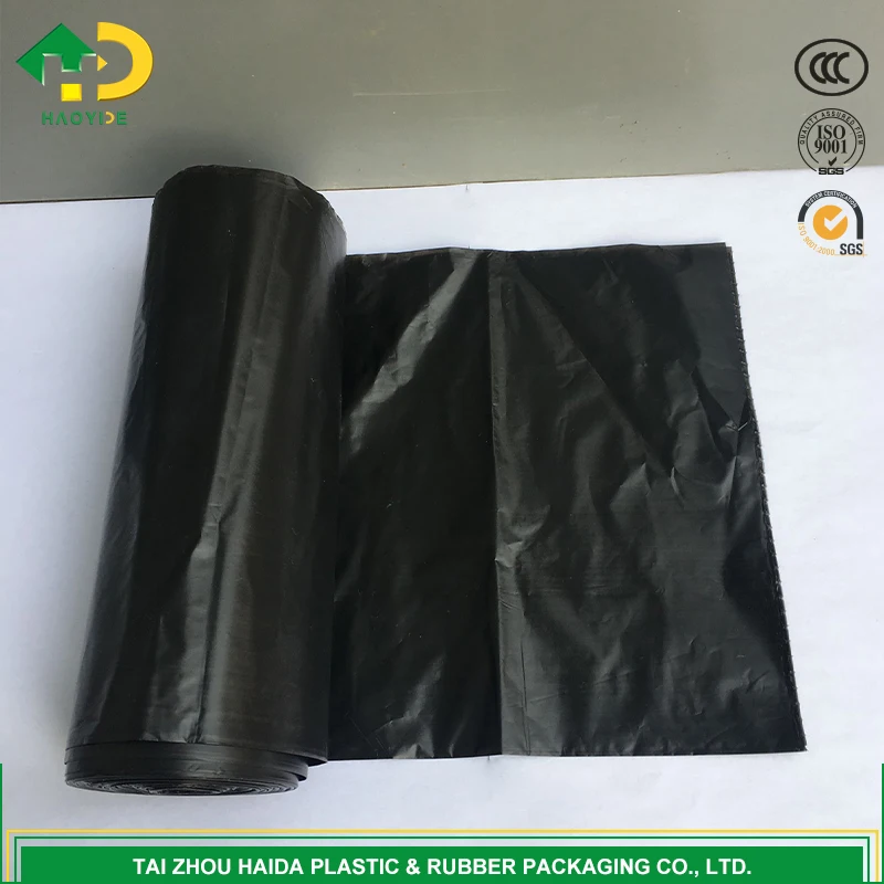 
Heavy Duty Rubber large black kitchen garbage bag 