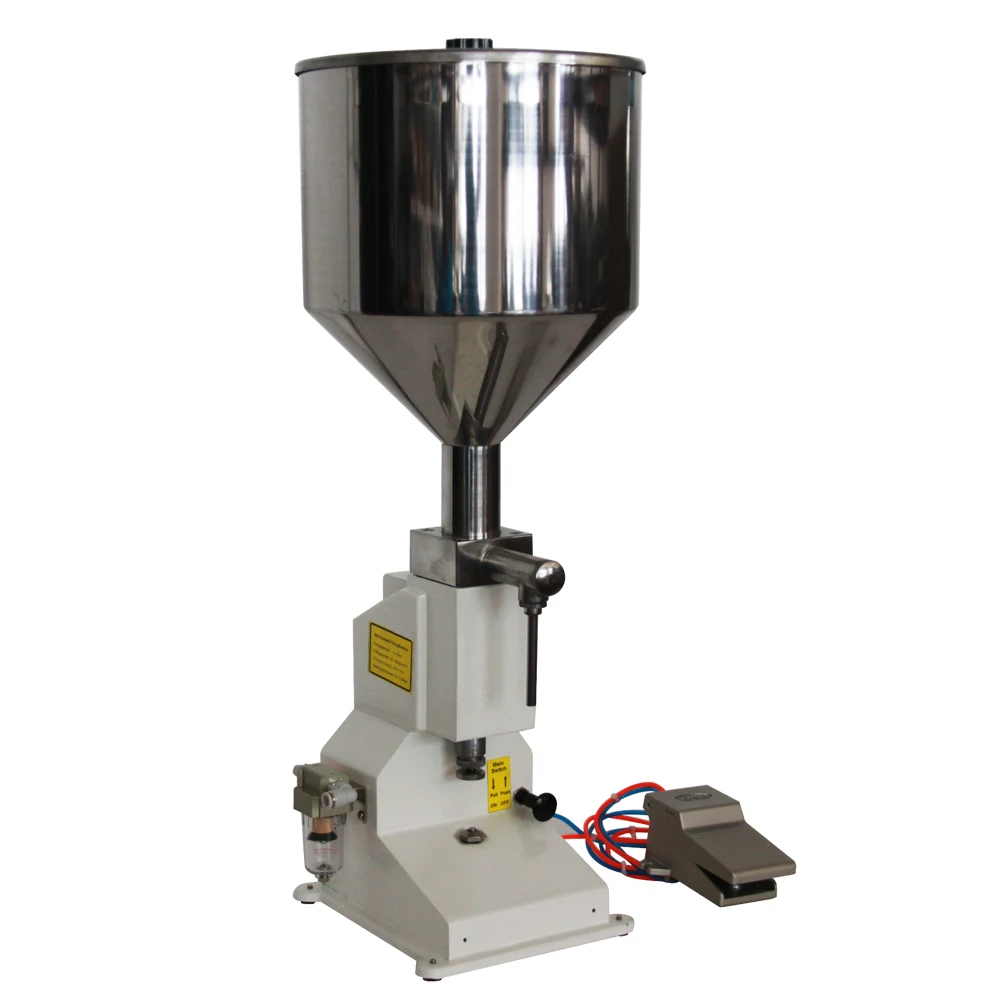 A02 5-50ml Piston Viscous Liquid Bottle Filler Peanut Butter Ointment Cream Honey Jar Filling Machine