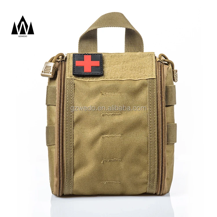 Tactical EMT Emergency Medical First Aid Bag Utility Pouch 1000D Nylon Molle IFAK Pouch for Outdoor Hiking Traveling Hunting
