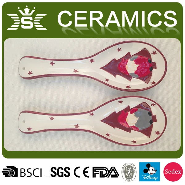 Christmas kitchen ceramic soup spoon holder Size and shape can be customized