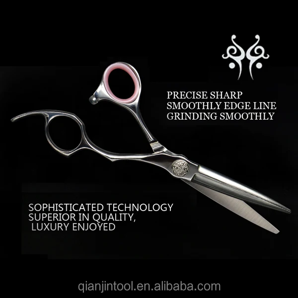 GU-575G JC158 High quality damascus layer steel hair cutting scissors with beautiful finger