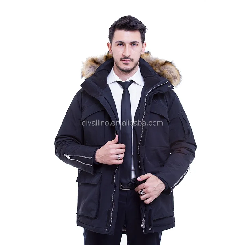 2020 Direct Factory of Fur Trim Down-Filled Parka and Winter Coat for Men