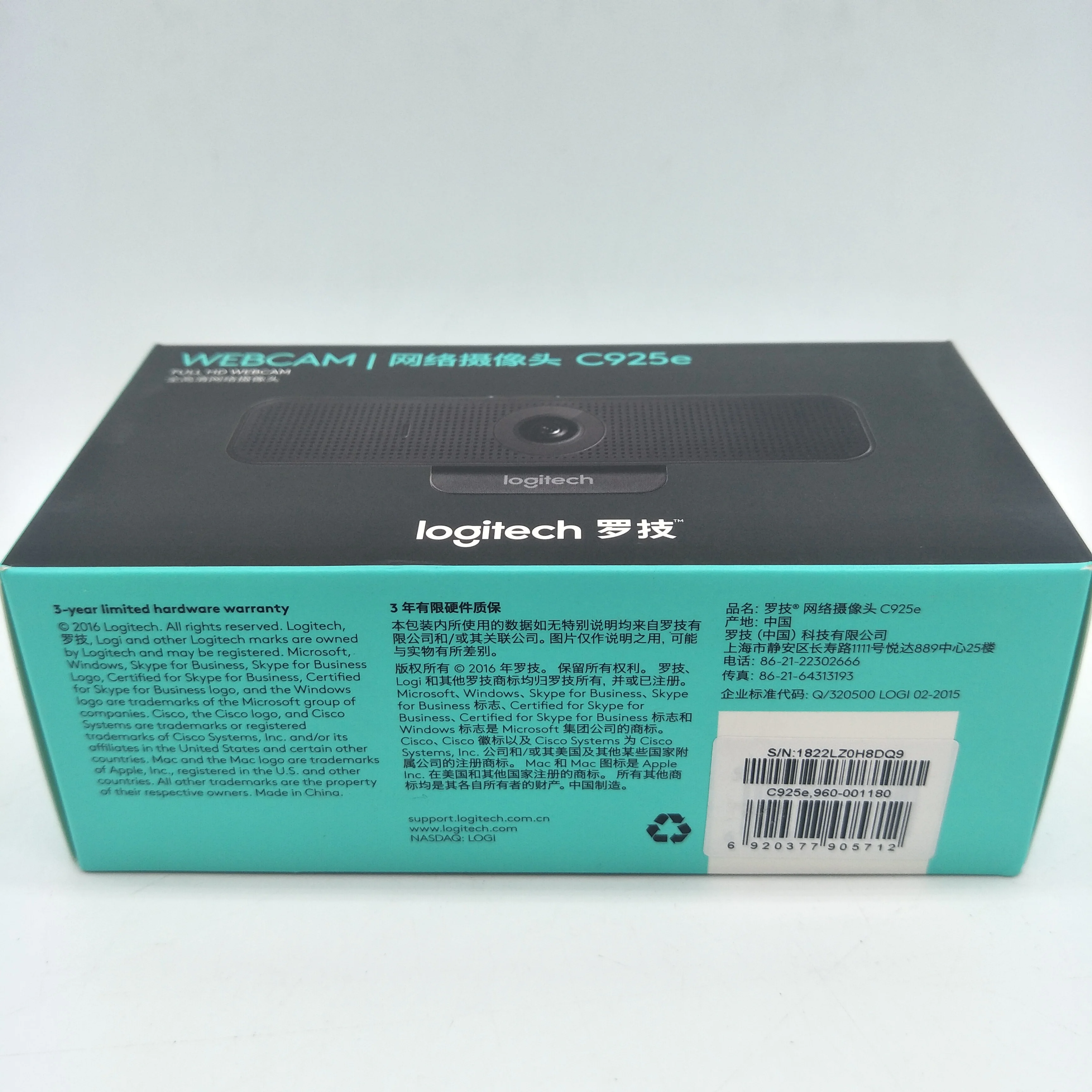 100% Original Logitech C925e HD camera Logitech HD Webcam Automatic Focus Wecamera