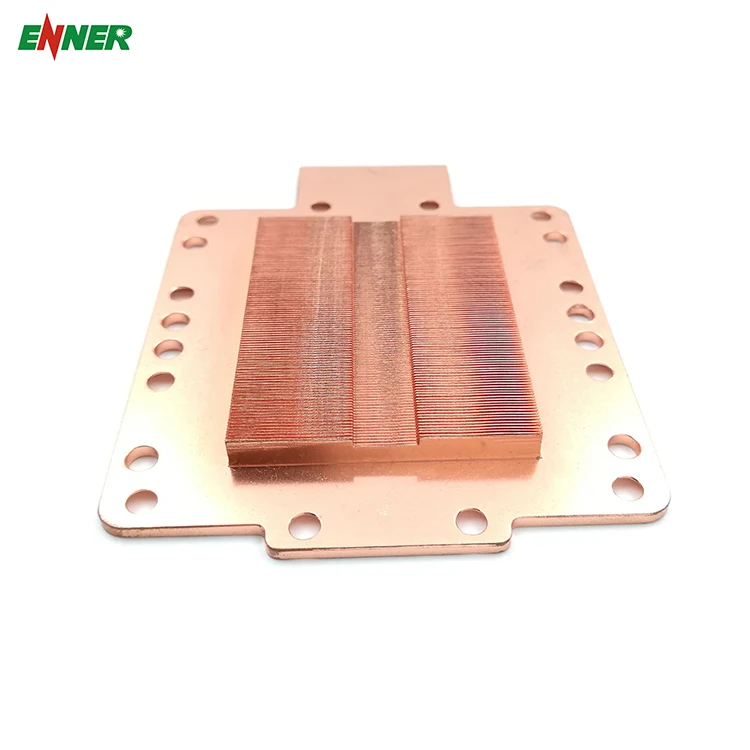 Oem High Power Square Copper Skive Fin Heatsink