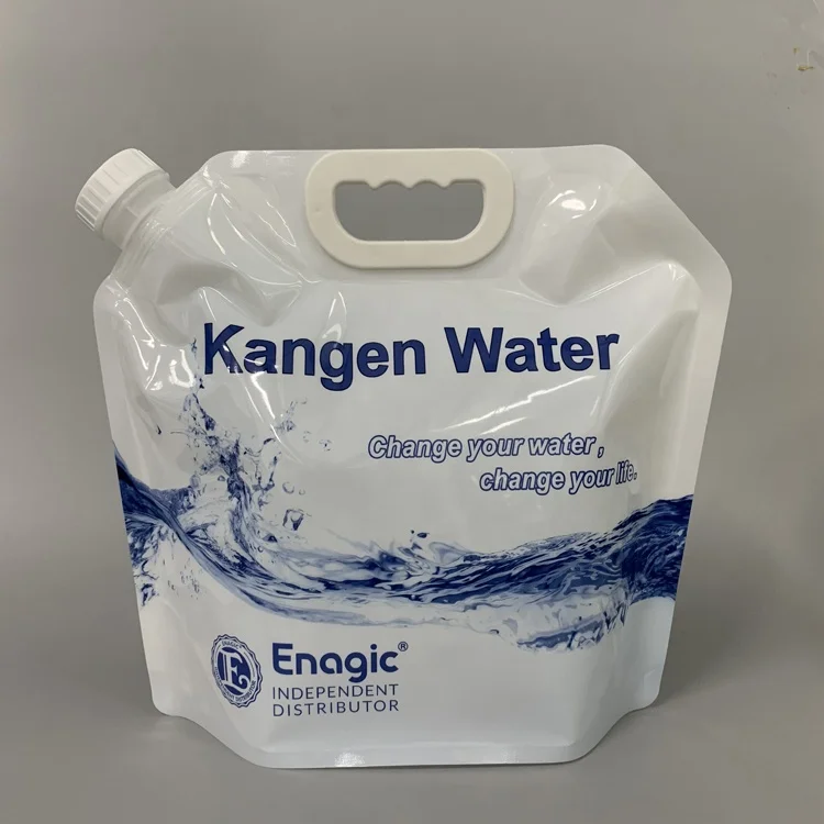 Cheap custom design plastic BPA free drinking clear folding 3 liter water bottle with handle