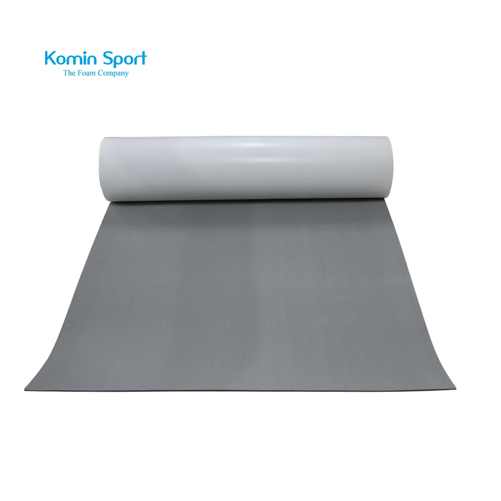 Custom Logo Grey Brushed Marine EVA Foam Deck Mat for Boat Flooring