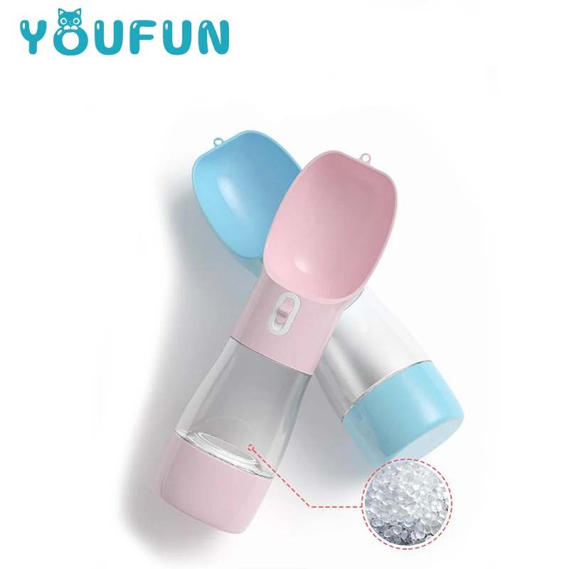 
Automatic Multi Function Dog Food And Water Pet Bottle Feeder Outdoor Easy Take Portable 2 in 1 Smart Adjust Feeder For Pets 