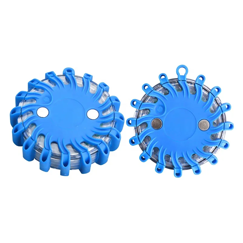 Round rechargeable led traffic road flare