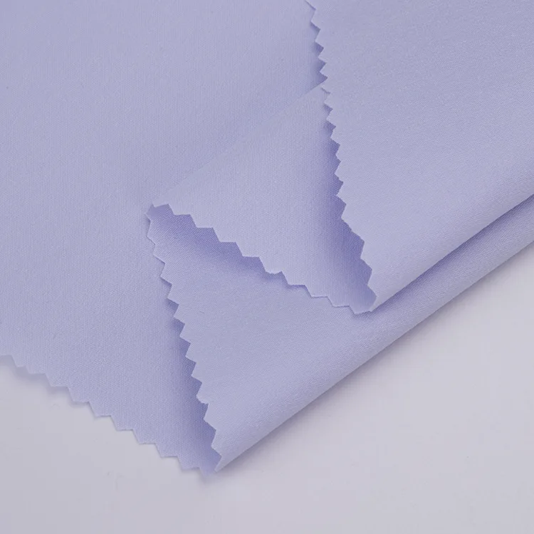 Micro Fiber fabric Woven Plain Weave. 100% Polyester for robe shirting