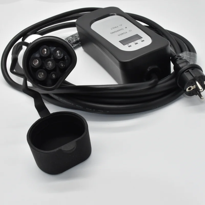 BEV type 2 female plug 16A portable EV IEC 62196 cable connector