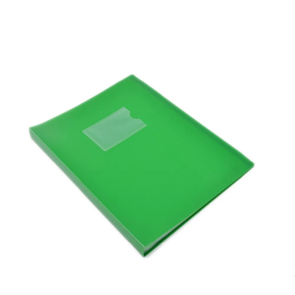 
green pvc pp portfolio cover sleeve bags 