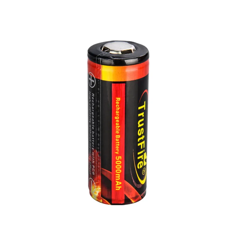 TrustFire 26650 5000mAh 3.7V Li-ion Rechargeable Battery with Protection PCB