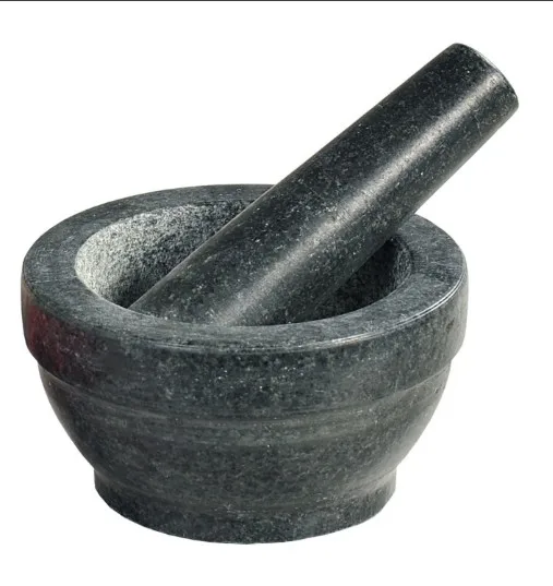 6inch/16cm stone mortar and pestle spice tool  medical crusher granite mortar bowl