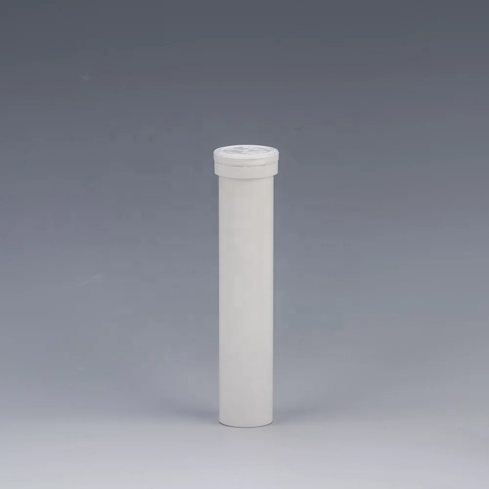 Empty Effervescent Tablet Tubes 84mm 99mm 96mm 133mm 144mm Plastic PP Calcium Vitamin C Effervescent Bottles With Desiccant Cap