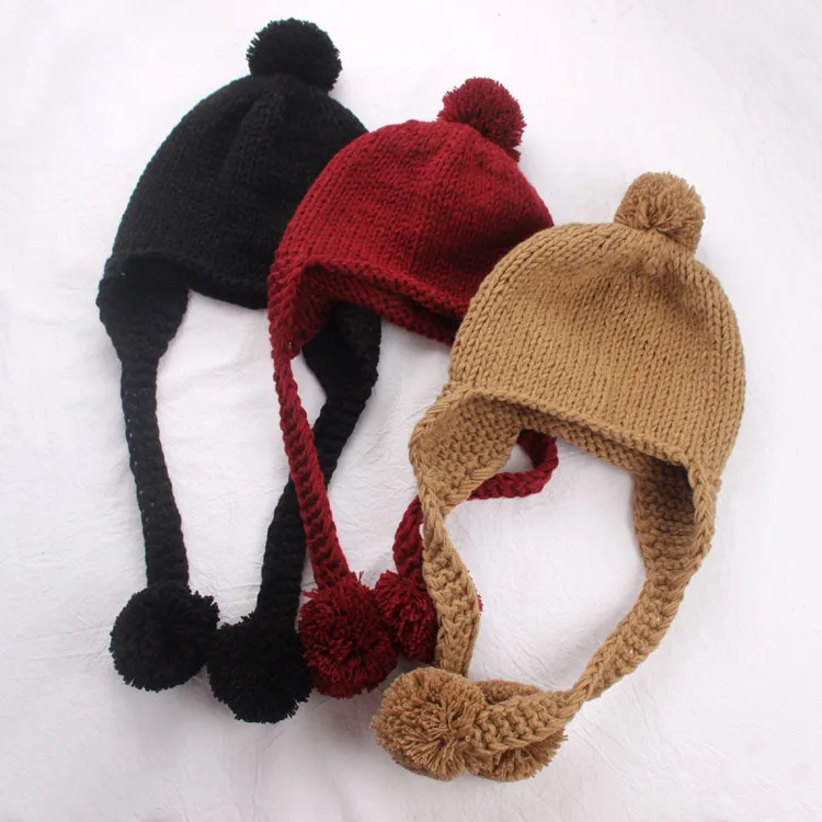 S51481A    New Lovely  Baby Hat Winter Knitted Cap For child kids Hat