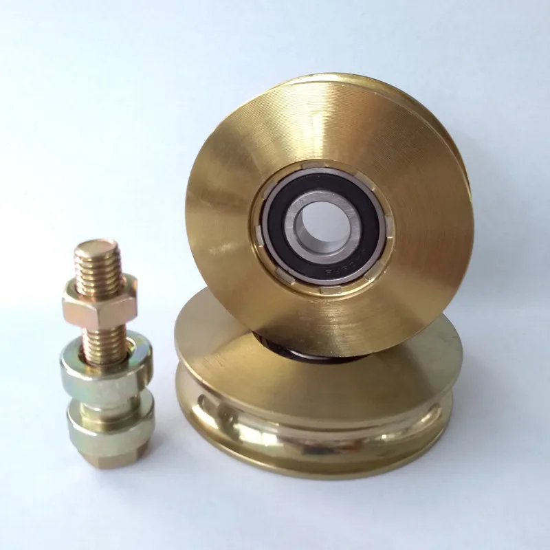 80mmDoor Window Steel Wheel U/V/Y Groove Sliding gate pulleys With Single Bearings