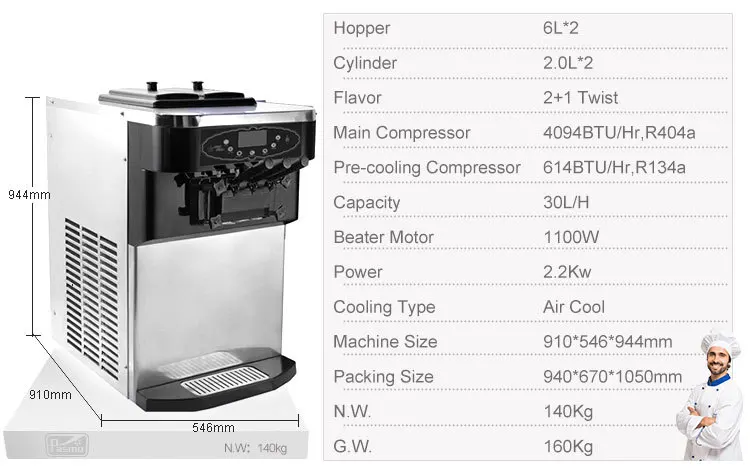 Pasmo S630C electric dippin dots fried ice cream maker