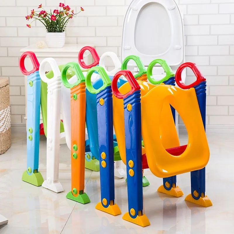 
Plastic Baby ladder with Step Stool ladder Squatty potty Toilet Trainer for Kids and Toddlers 