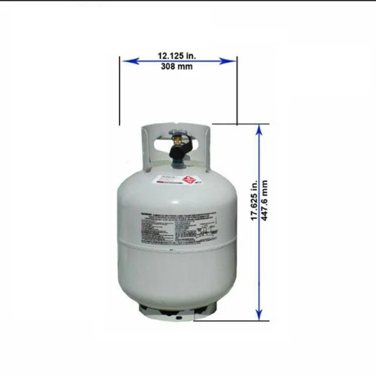 Резервуар для хранения газа 20 фунтов DOT-4BA Стандартный резервуар пропана