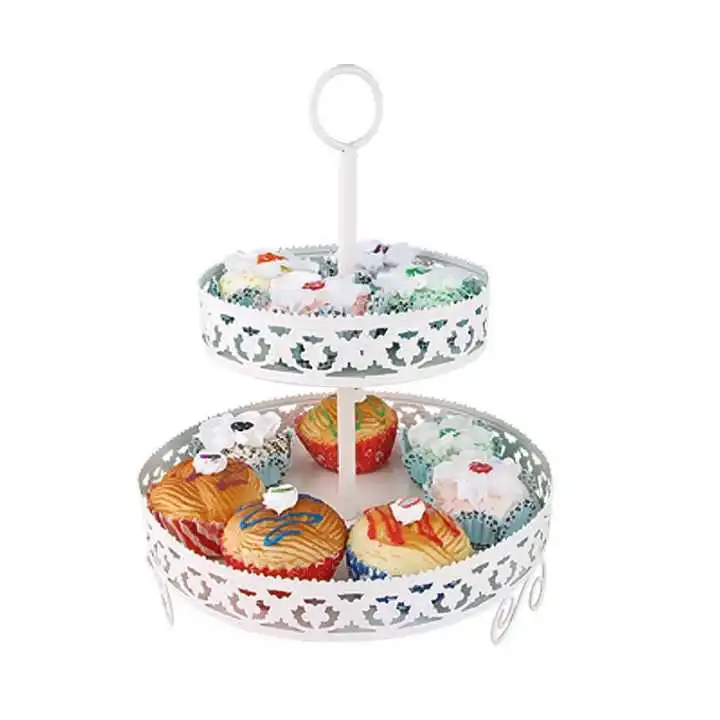 Домашний Декор металл 3 уровня белый торт стенд десерт стенд-кекс стенд для чайвечерние вечеринки сервировочное блюдо