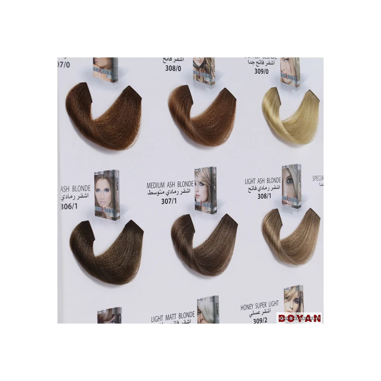 
High quality professional hair color chart for Italian hair color 