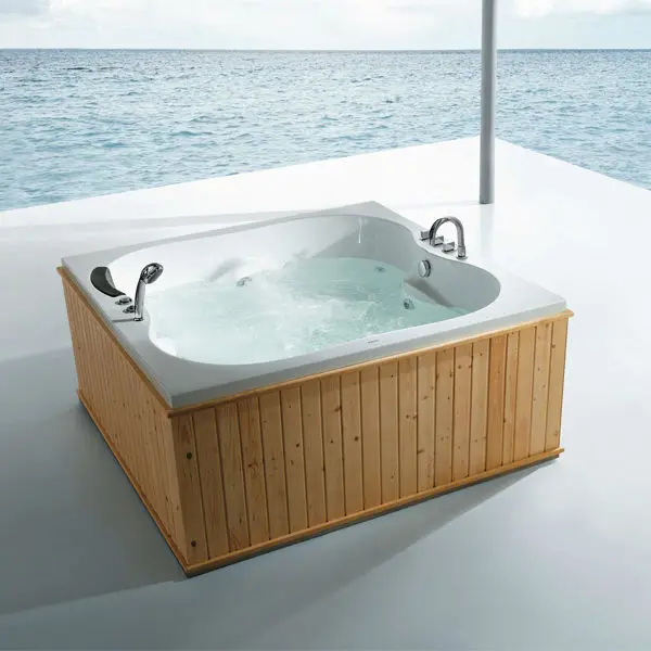Fc-wd01 деревянная ванна, джакузи цена, открытый спа мини