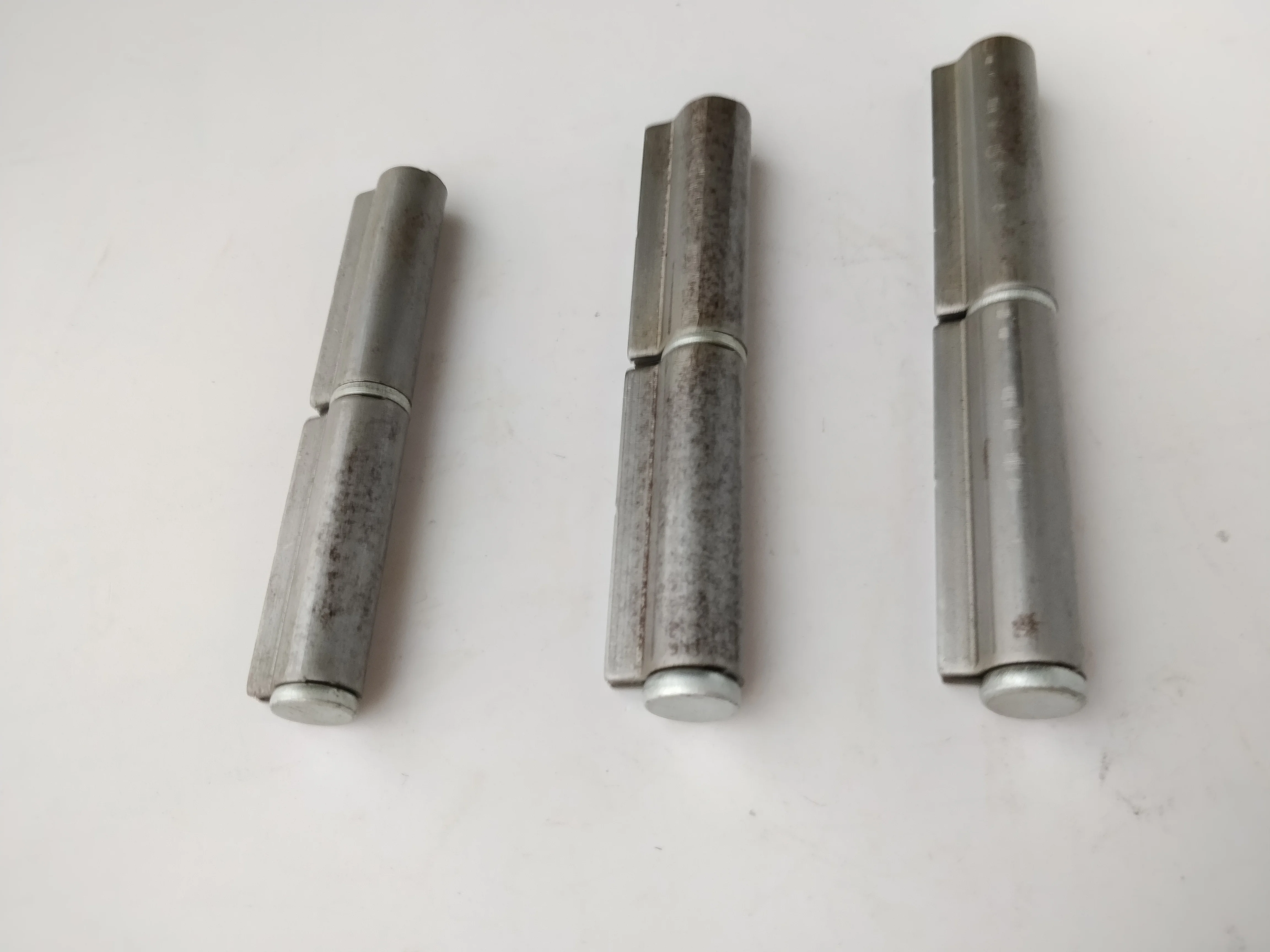 Steel barrel hinge welding hinge weld on solid steel hinge